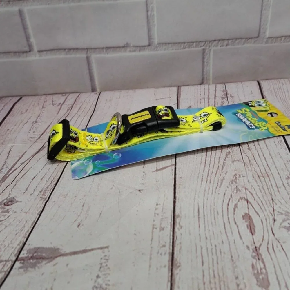 Nickelodeon Spongebob SquarePants All Over Graphics‎ Pet Collar S/M 11